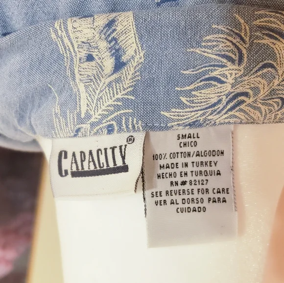 Blue Hawaiian Print Maxi Dress - Picture 8 of 8